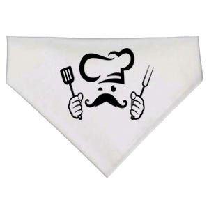 Bbq Chef Barbecue Chefs Hat Bbq Chef Barbecue Grill Master Cute Gift USA-Made Doggie Bandana