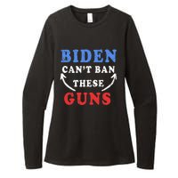 Biden Can't Ban These Guns gym workout funny weightlifting Womens CVC Long Sleeve Shirt