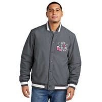 Breast Cancer Boxing Gloves Her Fight My Fight Women Insulated Varsity Jacket