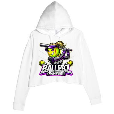 Ballerz Champions Crop Fleece Hoodie