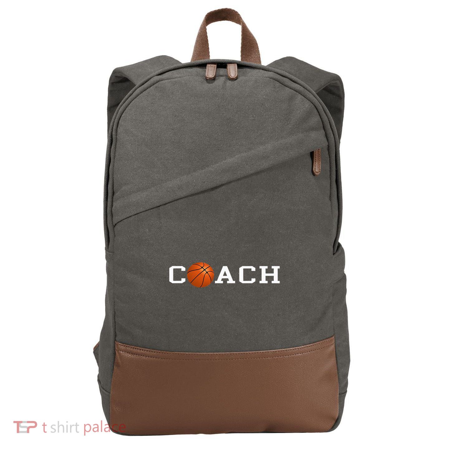 Basketball Coach Cotton Canvas Backpack