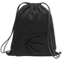 Basketball Costume Bball Player Coach Sports Baller Gift Sweatshirt Cinch Pack Bag