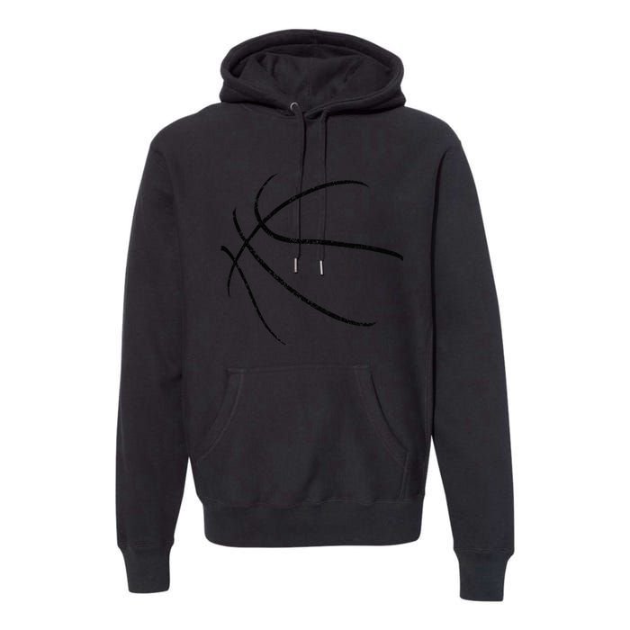 Basketball Costume Bball Player Coach Sports Baller Gift Premium Hoodie