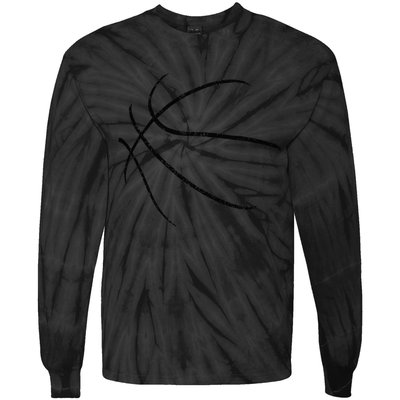 Basketball Costume Bball Player Coach Sports Baller Gift Tie-Dye Long Sleeve Shirt