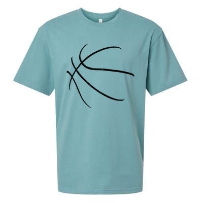 Basketball Costume Bball Player Coach Sports Baller Gift Sueded Cloud Jersey T-Shirt