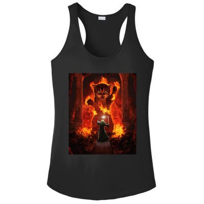 Balrog cat Ladies PosiCharge Competitor Racerback Tank