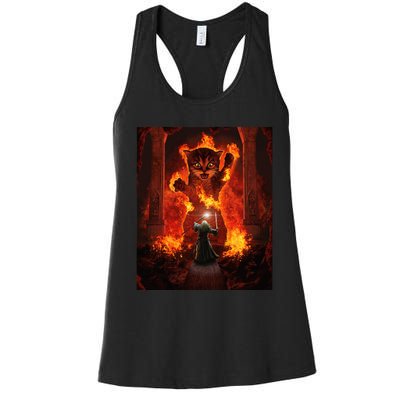 Balrog cat Women's Racerback Tank