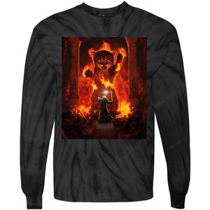 Balrog cat Tie-Dye Long Sleeve Shirt