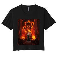 Balrog cat Women's Crop Top Tee