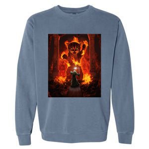 Balrog cat Garment-Dyed Sweatshirt