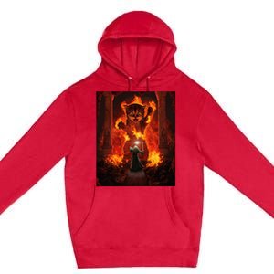 Balrog cat Premium Pullover Hoodie