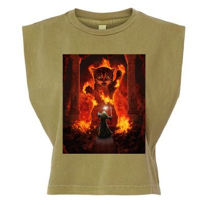 Balrog cat Garment-Dyed Women's Muscle Tee