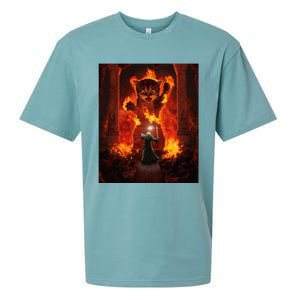 Balrog cat Sueded Cloud Jersey T-Shirt