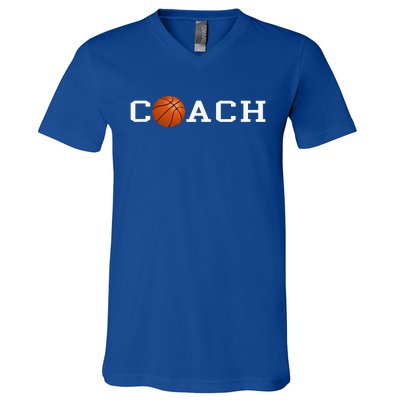 Basketball Coach V-Neck T-Shirt