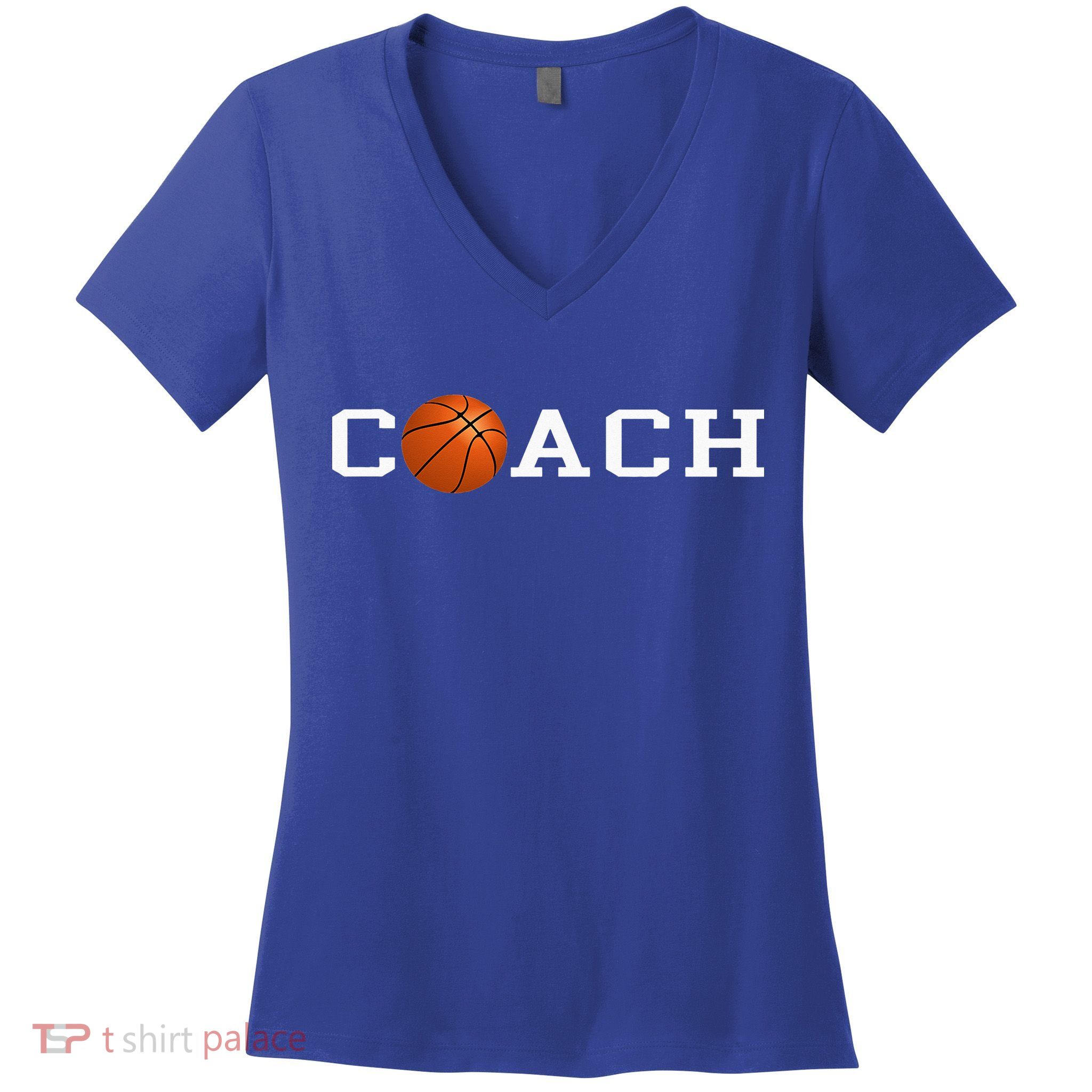 Basketball Coach Women's V-Neck T-Shirt