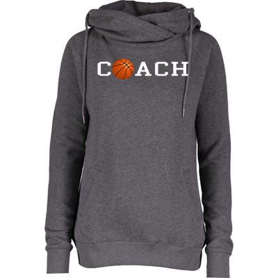 Basketball Coach Womens Funnel Neck Pullover Hood