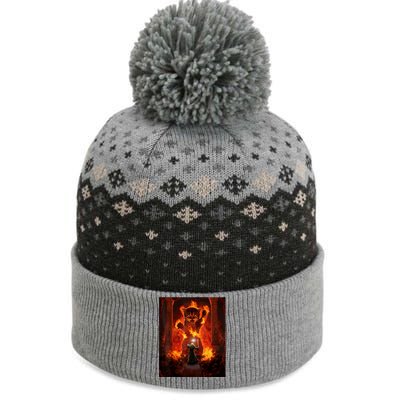 Balrog Cat The Baniff Cuffed Pom Beanie