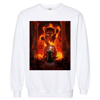 Balrog Cat Garment-Dyed Sweatshirt