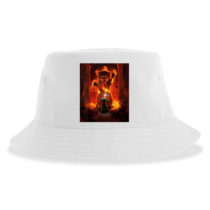 Balrog Cat Sustainable Bucket Hat