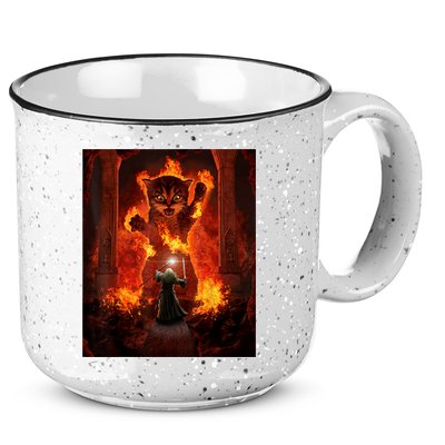 Balrog Cat 15oz Campfire Ceramic Mug