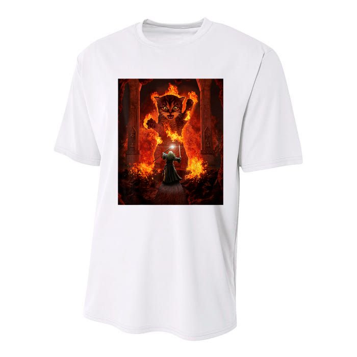 Balrog Cat Youth Performance Sprint T-Shirt