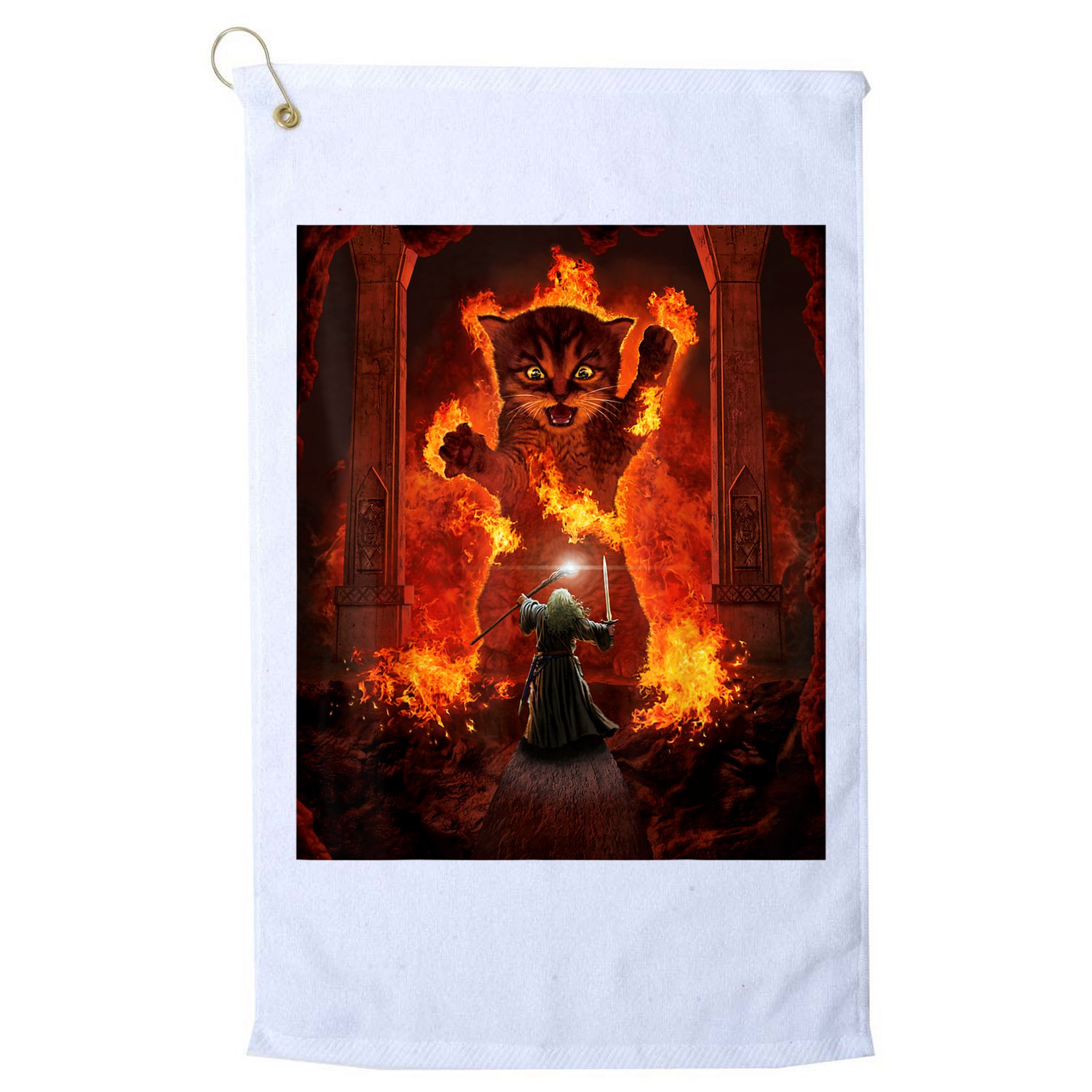 Balrog Cat Golf Towel