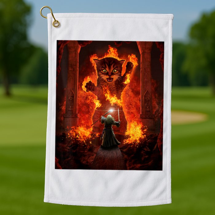 Balrog Cat Golf Towel