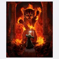 Balrog Cat Cropped Pullover Crew
