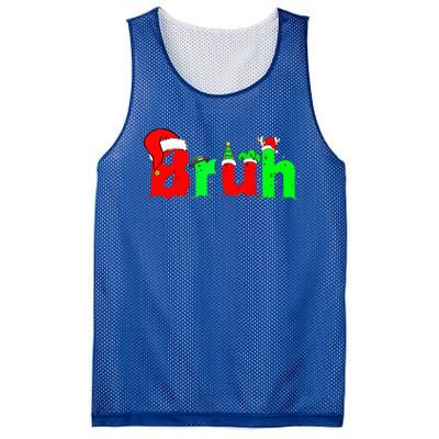 Bruh Christmas Mesh Reversible Basketball Jersey Tank