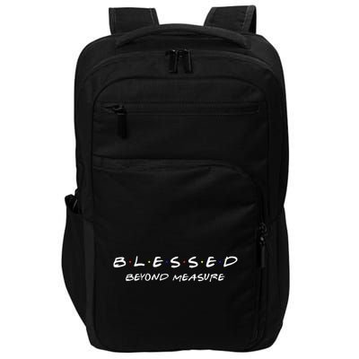 Blessed Christian Beyond Measure Faith Jesus Christ Impact Tech Backpack