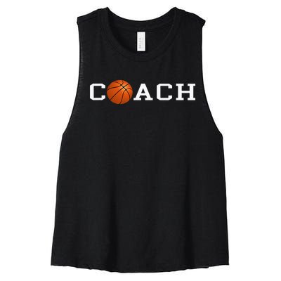 Basketball Coach Women's Racerback Cropped Tank