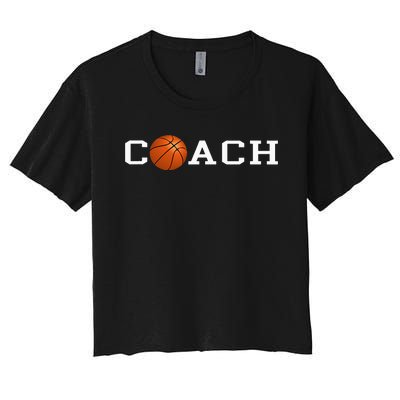 Basketball Coach Women's Crop Top Tee