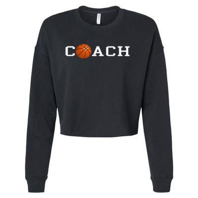 Basketball Coach Cropped Pullover Crew