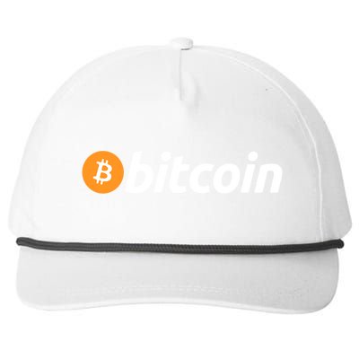 Bitcoin Crypto Snapback Five-Panel Rope Hat