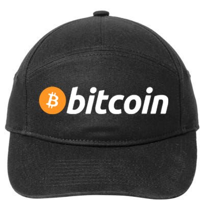 Bitcoin Crypto 7-Panel Snapback Hat