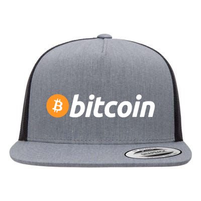 Bitcoin Crypto Flat Bill Trucker Hat