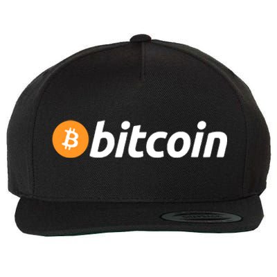 Bitcoin Crypto Wool Snapback Cap