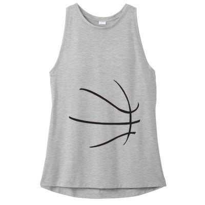 Basketball Costume Bball Player Baller Basketball Team Ladies PosiCharge Tri-Blend Wicking Tank