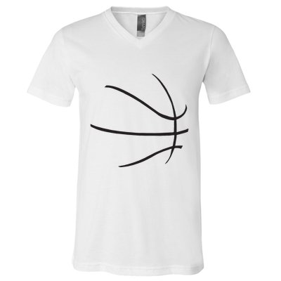 Basketball Costume Bball Player Baller Basketball Team V-Neck T-Shirt