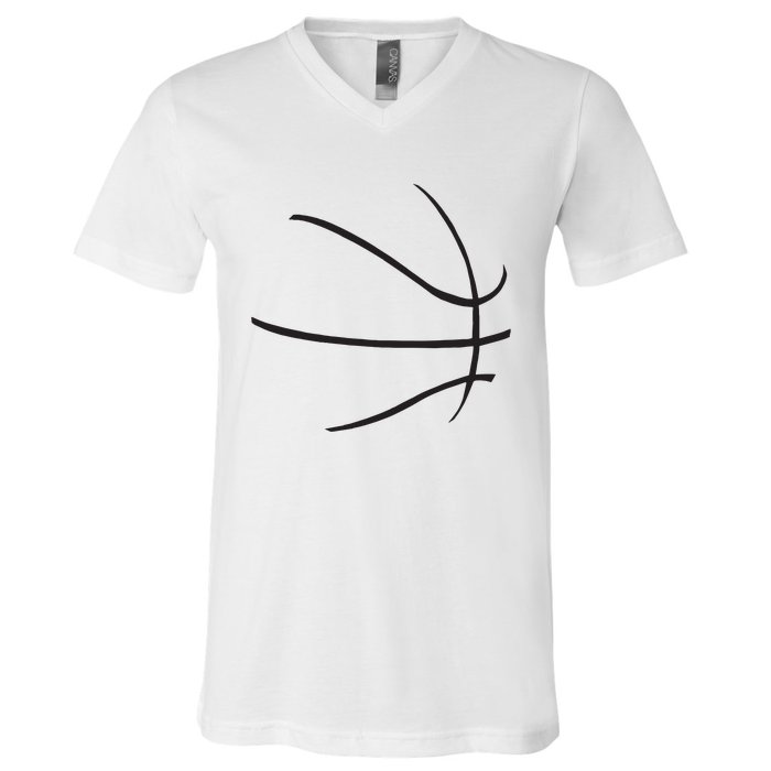 Basketball Costume Bball Player Baller Basketball Team V-Neck T-Shirt