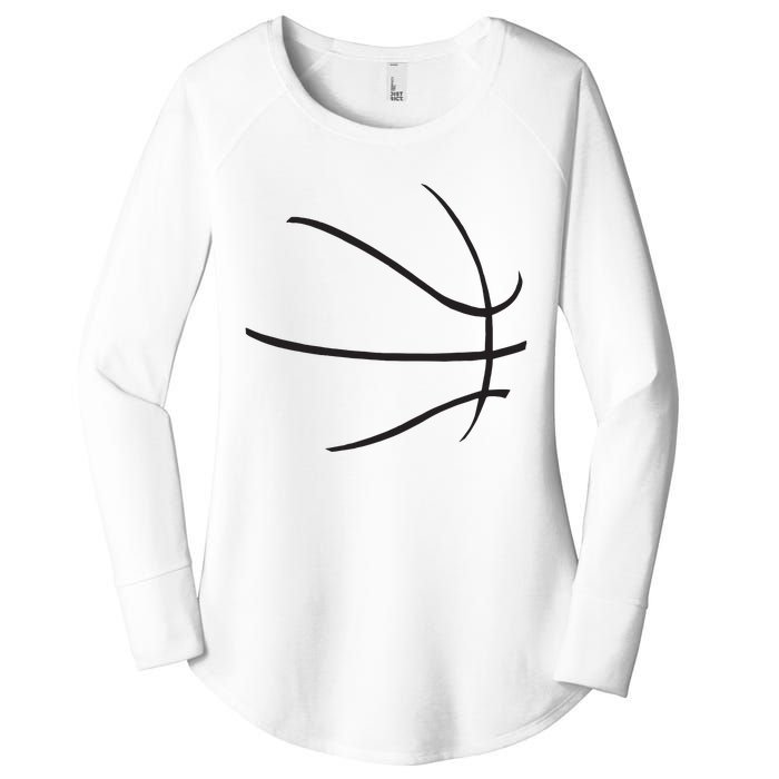 Basketball Costume Bball Player Baller Basketball Team Women's Perfect Tri Tunic Long Sleeve Shirt