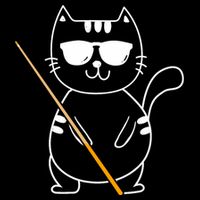Billiard Cat Billiard Player Billard 8ball Pool Snooker 16 in Basic Backpack