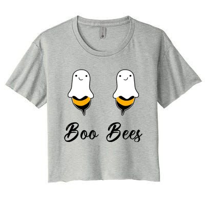 Bees Costume Boo Halloween Boo Bees Halloween Funny Gift Women's Crop Top Tee