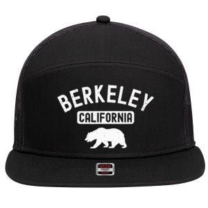 Berkeley California Bear Bay Area Oakland Alameda County 510 7 Panel Mesh Trucker Snapback Hat