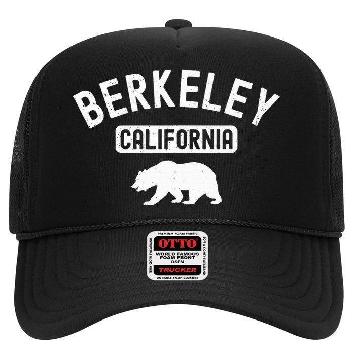 Berkeley California Bear Bay Area Oakland Alameda County 510 High Crown Mesh Back Trucker Hat