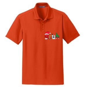 Bruh Christmas Dry Zone Grid Polo