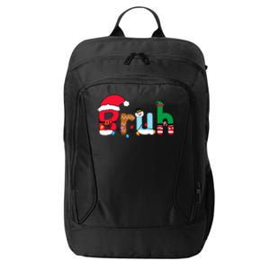 Bruh Christmas City Backpack