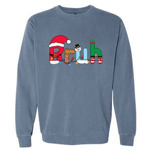 Bruh Christmas Garment-Dyed Sweatshirt