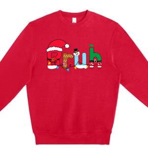 Bruh Christmas Premium Crewneck Sweatshirt