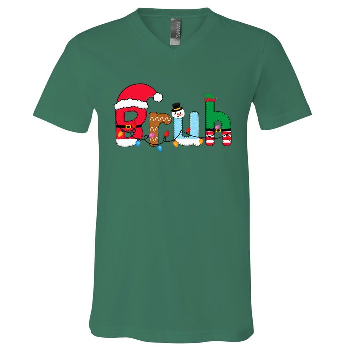 Bruh Christmas V-Neck T-Shirt